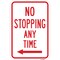 Signmission No Stopping Any Time With Left Arrow, Heavy-Gauge Aluminum, 12" x 18", A-1218-24969 A-1218-24969 - alternate 1